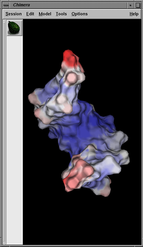 surface with colors showing atom mobility