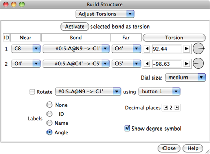 Adjust Torsions