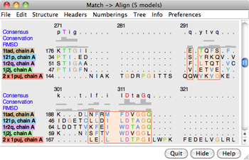 structure-based sequence alignment