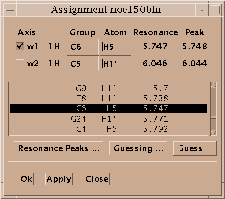 Assignment Dialog